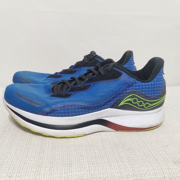 Saucony Endorphin Pro 2 Mens Size 13 Blue Raz Acid Black Running Shoes Sneakers - Picture 3 of 7